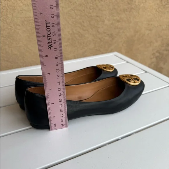 Tory Burch Benton Ballet Flats in Black Nappa Leather - Picture 7 of 16